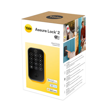 Yale Assure Lock 2 Deadbolt - Keypad + Fingerprint - Keyed - Wi-Fi | YRD410-F-WF1