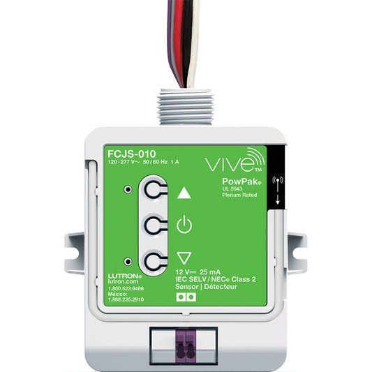 Lutron Vive 0-10V PowPak Wireless Fixture Control Module 120-277V | FCJS-010