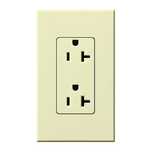 Lutron Nova T Duplex 20A Receptacle 125V- Architectural Matte Finish | NTR-20