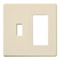 Lutron Fassada 2-Gang Wall Plate - 1 Traditional & 1 Designer Opening | FG-2-TD