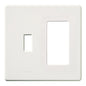 Lutron Fassada 2-Gang Wall Plate - 1 Traditional & 1 Designer Opening | FG-2-TD