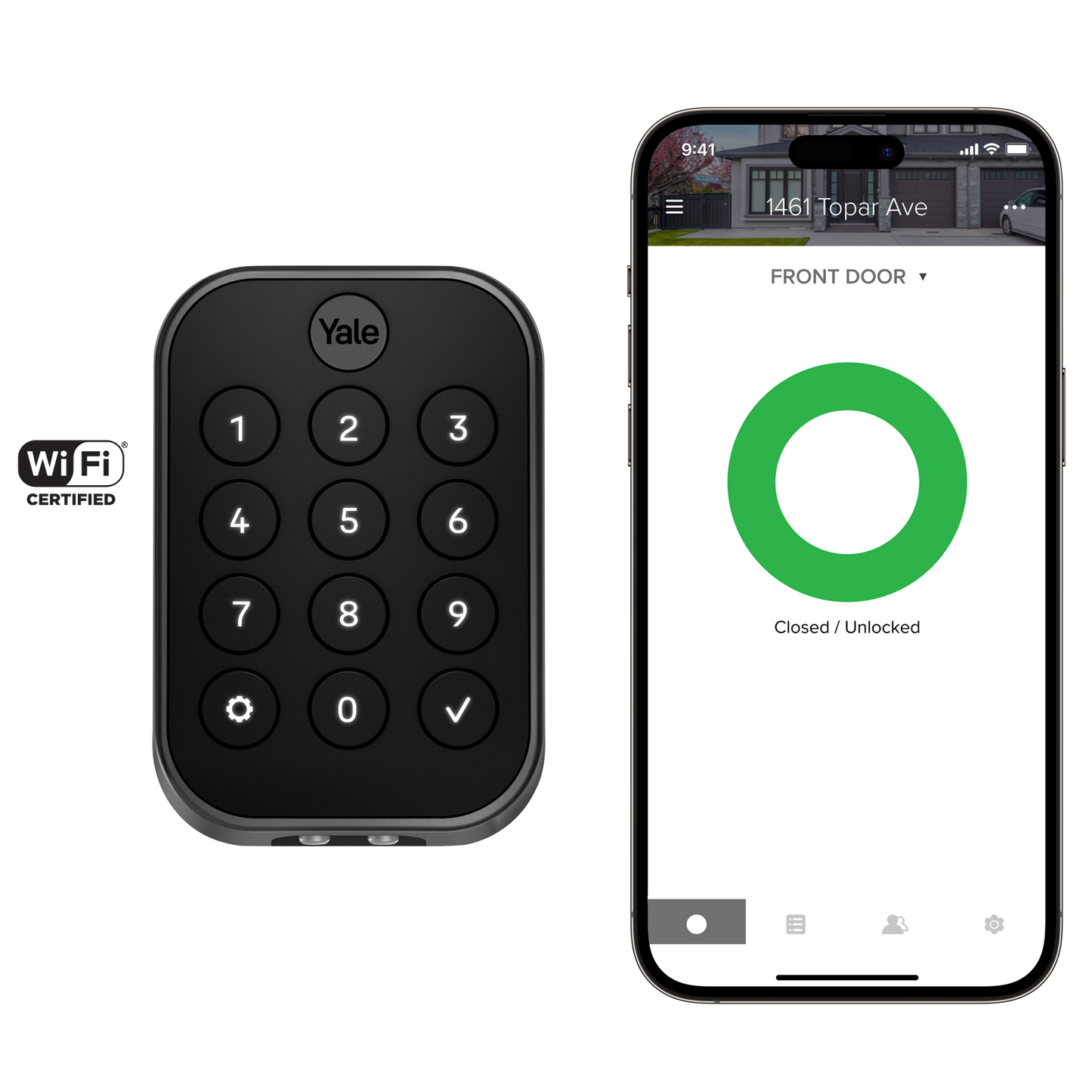 Marketing image of the Yale Pro 2 Key-Free Keypad Lock – Wi-Fi | YRD634-WF1