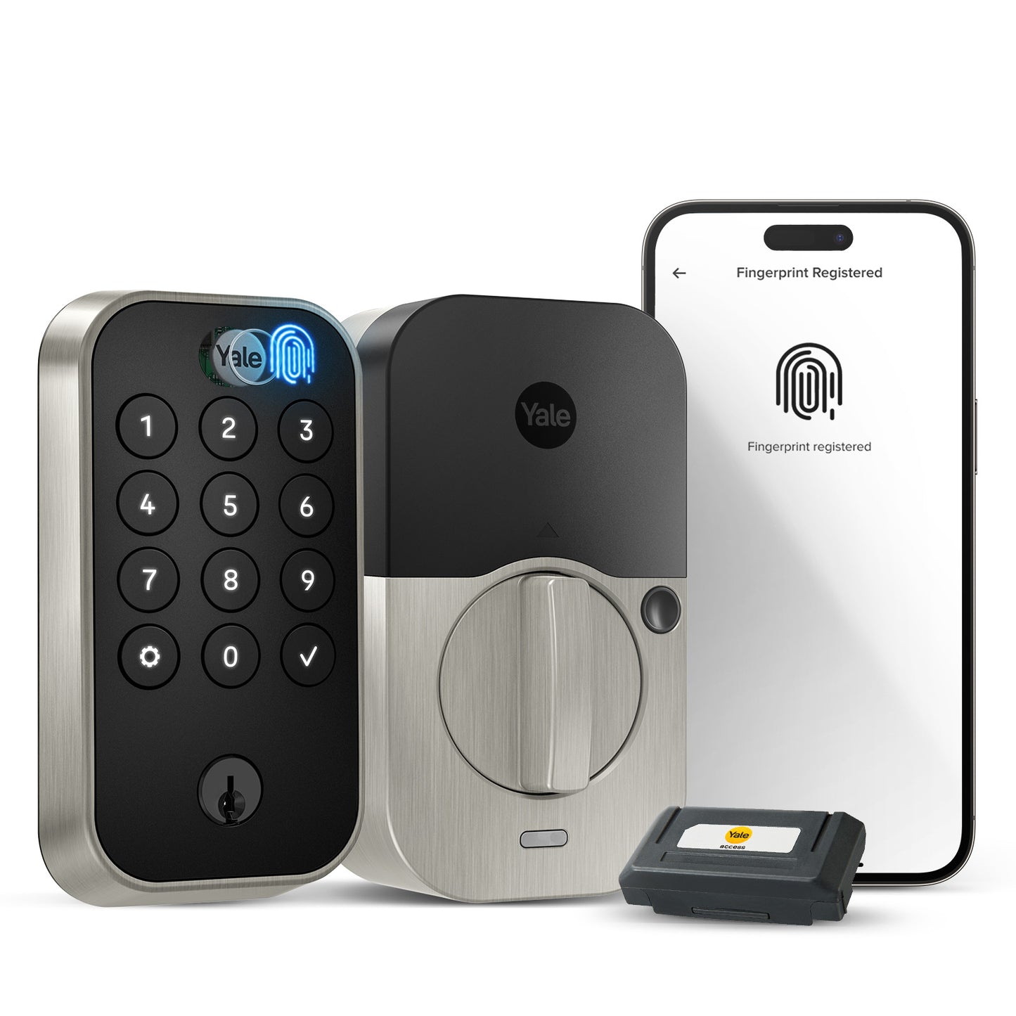 Yale Assure Lock 2 Deadbolt - Keypad + Fingerprint - Keyed - Bluetooth | YRD410-F-BLE