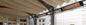 Eurofase electric infrared patio heating installation — illustrative application image, not EF50 model-specific