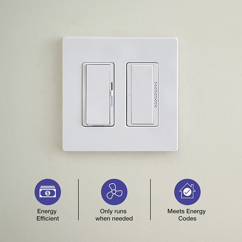 MS-HS3-WH-C | Humidity Sensor Switch with XactSense, 3A Fan/Light
