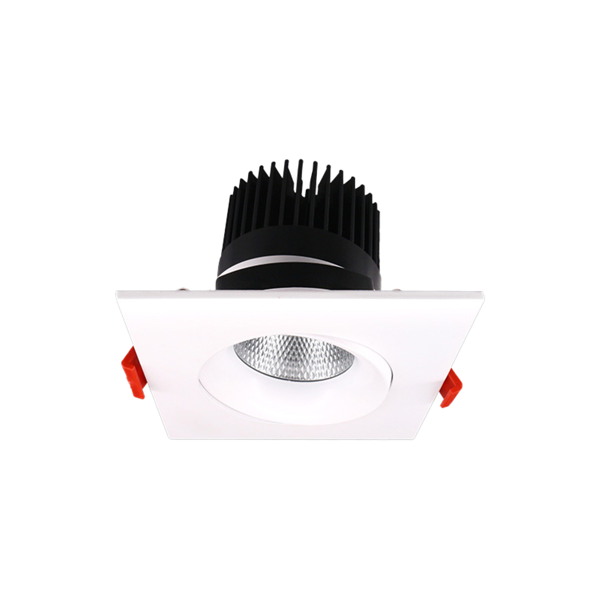 Product Display Visual of the SKU: RENO-LED-AURA-35-S12W-5CCT-WH-SQ for Marketing of theReno 3.5" SQUARE GIMBAL | RENO-LED-AURA-35-S12W-5CCT-XX-SQ | RENO-LED-AURA-35-SQ
