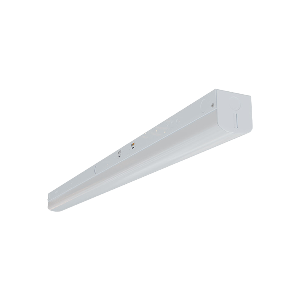 Reno Sabre - 8FT Linear Strip | Selectable Wattage 48/75/100W | Selectable CCT 3500/4000/5000K | 120-347V | Up to 173lm/W | White Finish | RENO-LSN8-DV-MW-MCCT-HL / R33032