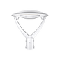 Reno Halo - Architectural Post Top Fixture Selectable Wattage 40/50/60W - Selectable CCT 3000/4000/5000K - 120-347V — Type: R2; Color: White