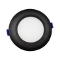 Brilliance - 4" Baffle Trim Slim Recessed Downlight - 12W - Selectable CCT 27/30/35/40/5000K - 120V - Black Finish — Title: Default Title