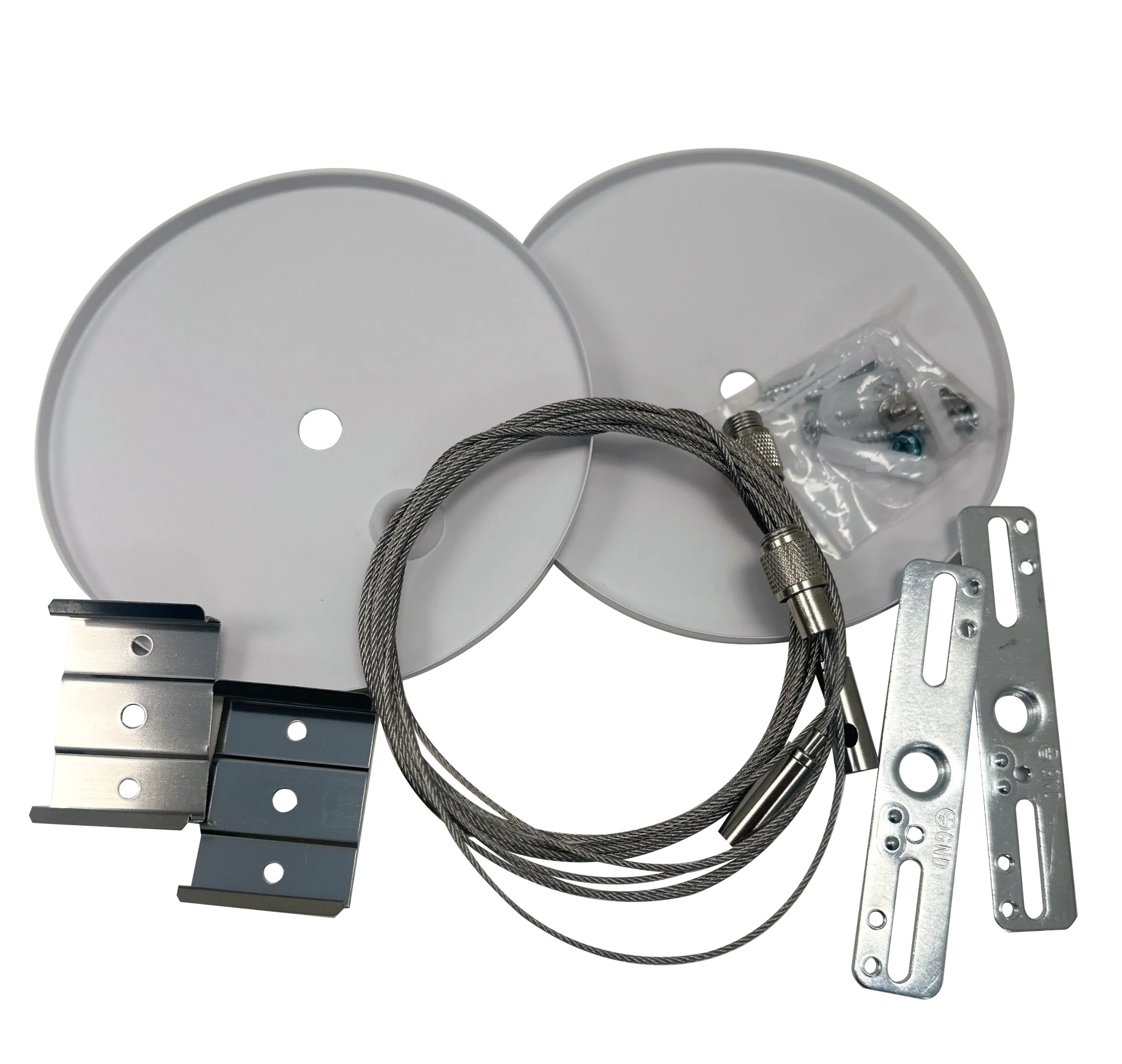 Array - 6ft Canopy Kit for Ceiling Mount Architectural Strips — Finish: White