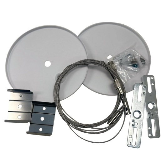 Array - 6ft Canopy Kit for Ceiling Mount Architectural Strips — Finish: White