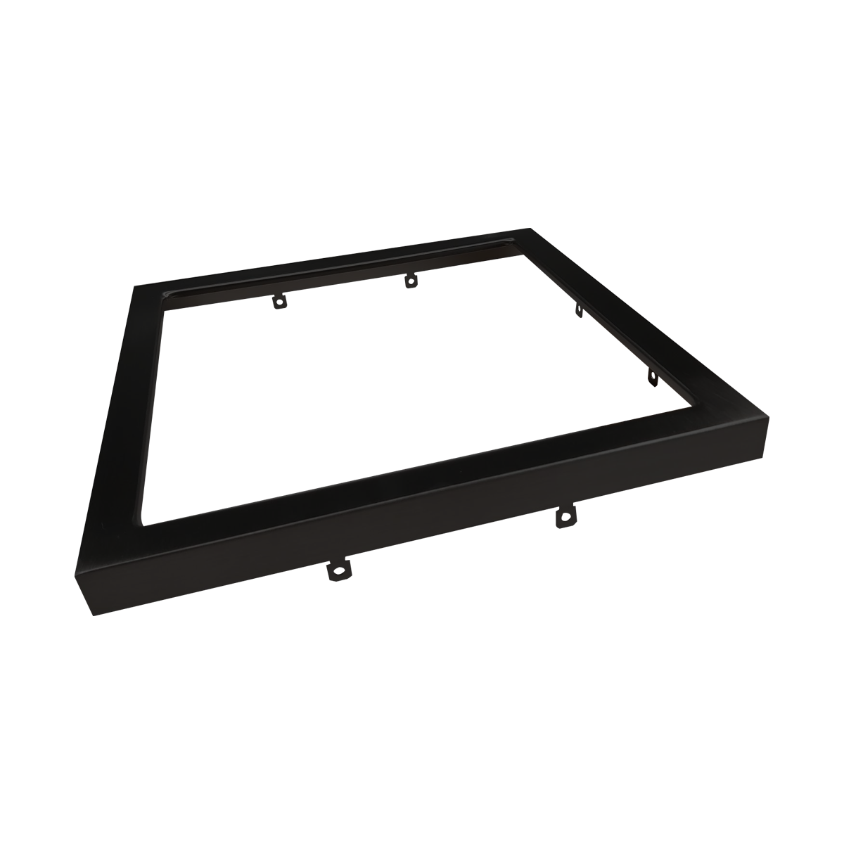 Sol - 9" Black Trim for Square Slim Surface Fixture — Finish: Black