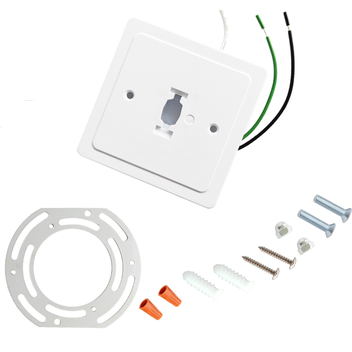 Monopoint canopy allows any Story Series Track Head to be mounted as a Ceiling fixture — Finish: White