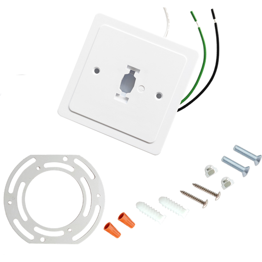 Monopoint canopy allows any Story Series Track Head to be mounted as a Ceiling fixture — Finish: White