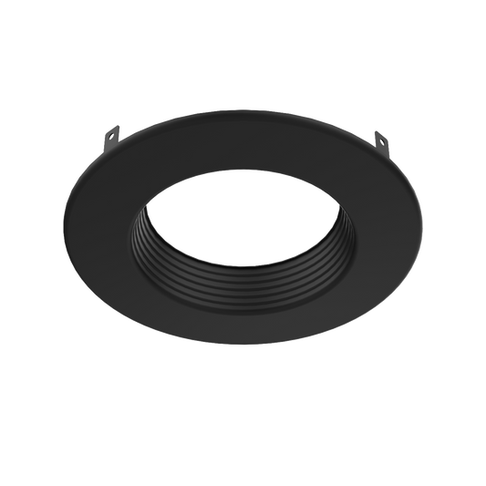 Zeta - 8" Trim for Prime Commercial Downlight — Finish: Black