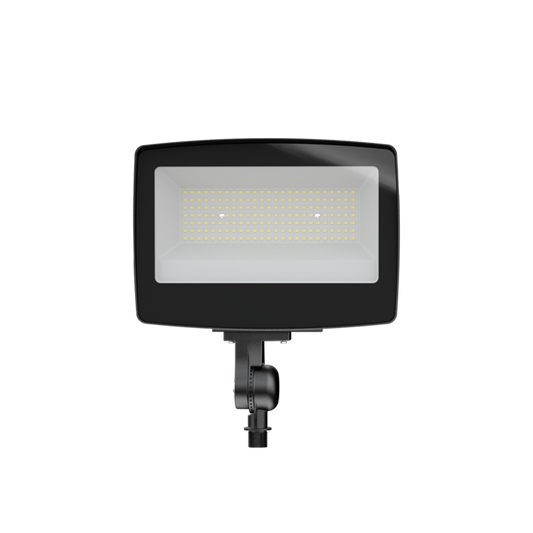 Aries - Flood Light R1 - Knuckle Mount - Selectable Wattage 10/20/35W - Selectable CCT 3000/4000/5000K - 120-347V — Reflector: R2