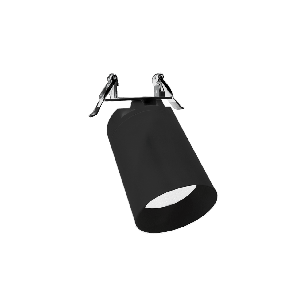 Arte - 3" Ceiling Mount Cylinder Downlight - 15W - Selectable CCT 2700k/3000k/3500k/4000k/5000K - 120V — Finish: Black