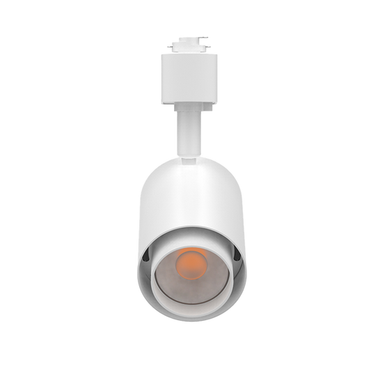 Reno Story - 12W Track Head | Selectable CCT 2700/3000/3500/4000/5000K | Beam Angle 36° | TRIAC Dimming | CRI 93 | J-Type | 120V | RENO-TH12W-5CCT-JUNO / R31331, R31332 — Color: White