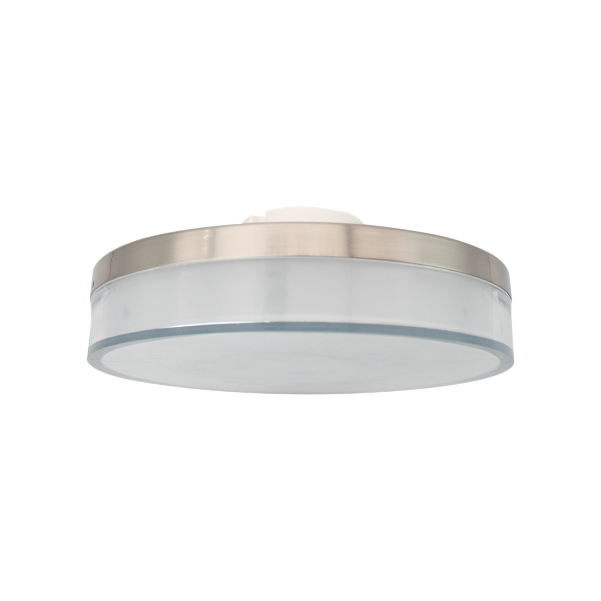 Noir - 7" Flushmount Fixture - 15W - 1000 lm - Selectable CCT 27/30/35/40/50K - 120V — Finish: Brushed Nickel