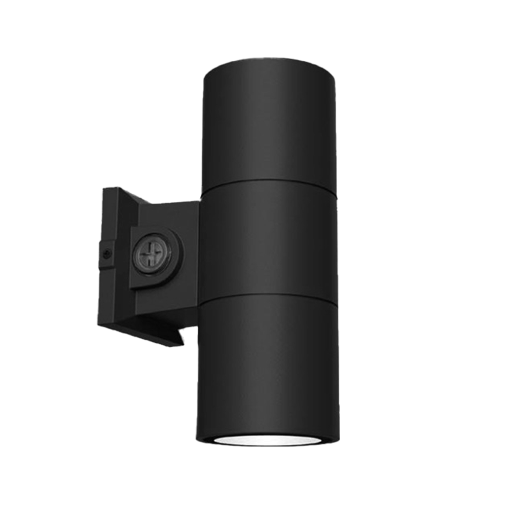 Reno Fusion - 4" Up / Down / Up & Down Wall Sconce Selectable Wattage 12W/16W/20W - Selectable CCT 30/40/50K - 120-347V — Color: Black
