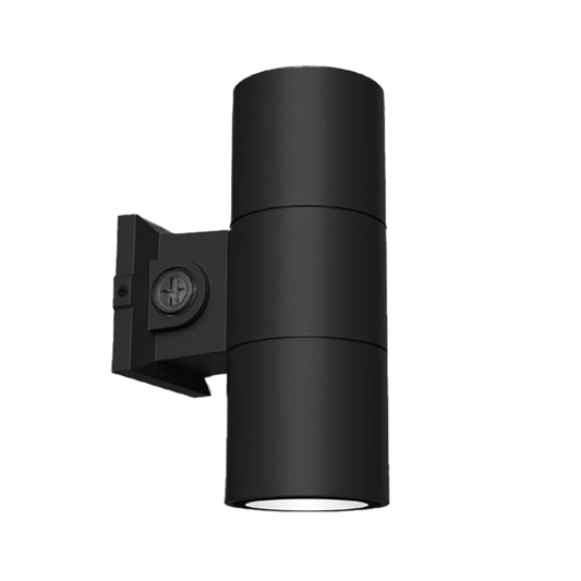 Reno Fusion - 4" Up / Down / Up & Down Wall Sconce Selectable Wattage 12W/16W/20W - Selectable CCT 30/40/50K - 120-347V — Color: Black