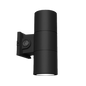 Reno Fusion - 4" Up / Down / Up & Down Wall Sconce Selectable Wattage 12W/16W/20W - Selectable CCT 30/40/50K - 120-347V — Color: Black