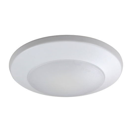 Ilumi - 4" Disk Light - 12W - Selectable CCT 27/30/35/40/5000K - 120V - White Finish — Size: 6"
