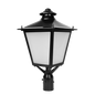 Bellevue - Lantern Post Top Fixture | Selectable Wattage: 40/60/80/100W | Selectable CCT: 30/40/50K | 120-347V | Black Finish