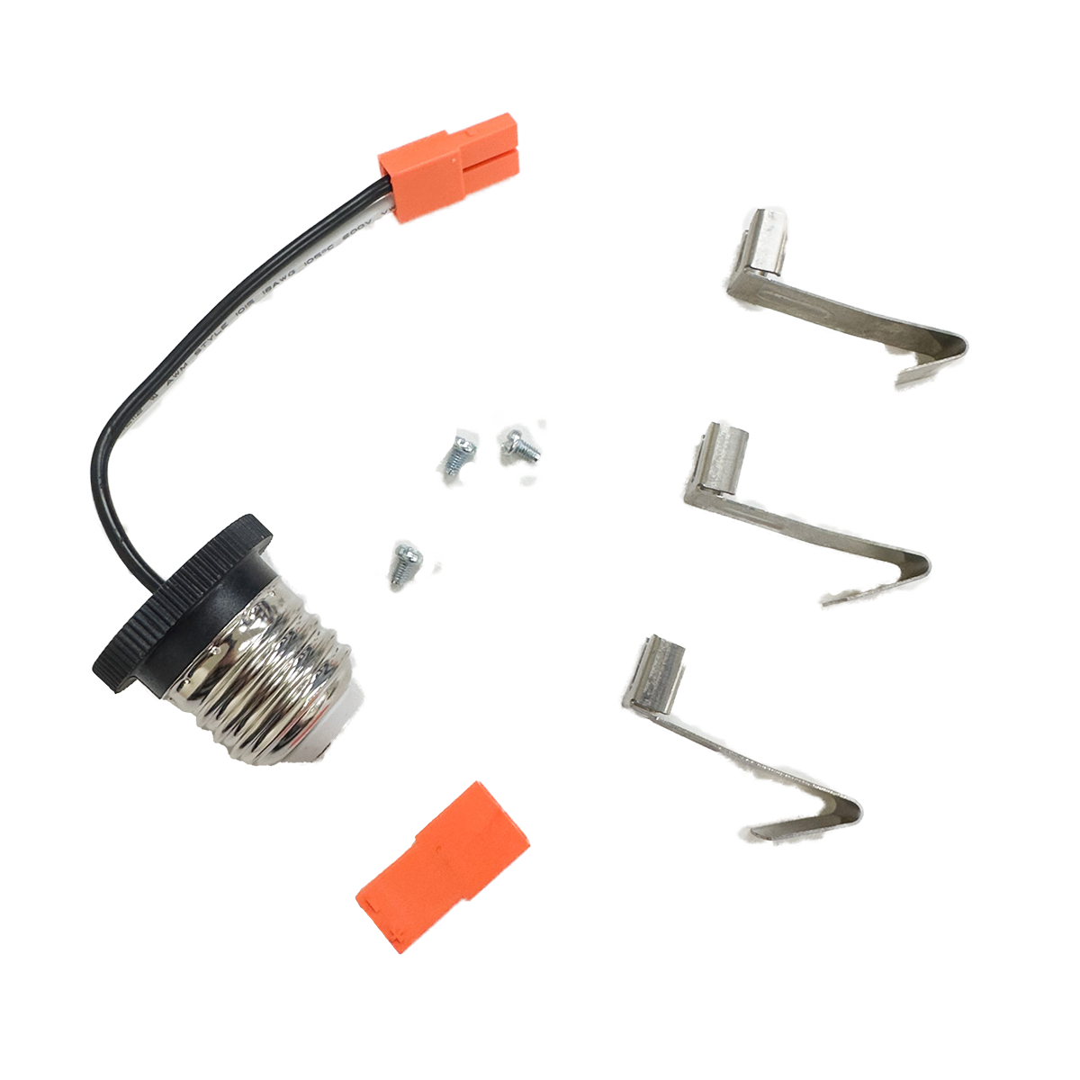 Product Display Visual of the SKU: RENO-RC6 for Marketing of theReno 5/6" Recessed Can Retrofit (E26 Adaptor + Mounting Bracket, components for New Construction & Remodeling) | RENO-RC6