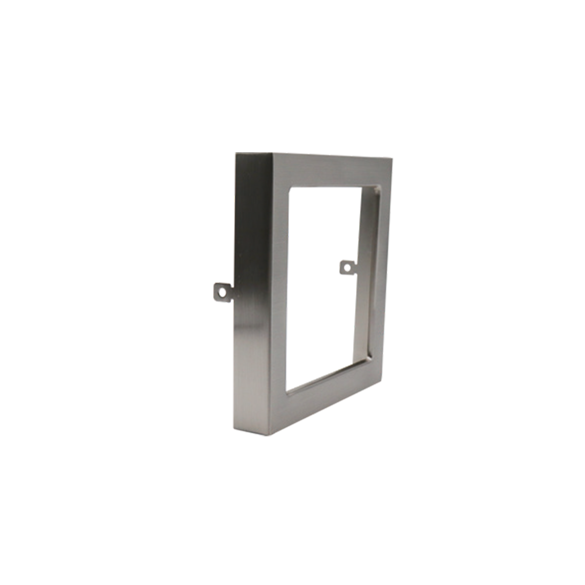 Sol - 5" Black Trim for Square Slim Surface Fixture — Finish: Brushed Nickel