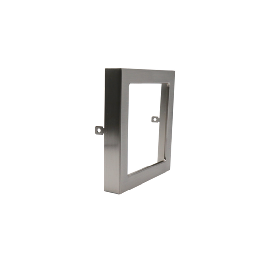 Sol - 5" Black Trim for Square Slim Surface Fixture — Finish: Brushed Nickel