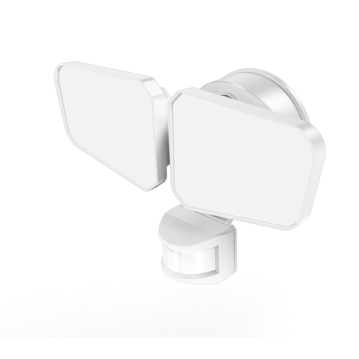 Reno OPS - Security Light | 26W | Selectable CCT 27/30/35/40/5000K | 120-277V | 60FT D2D Function | Detection Degree 180° | RENO-SW-26W-5CCT-MS / R51032, R51033 — Color: White