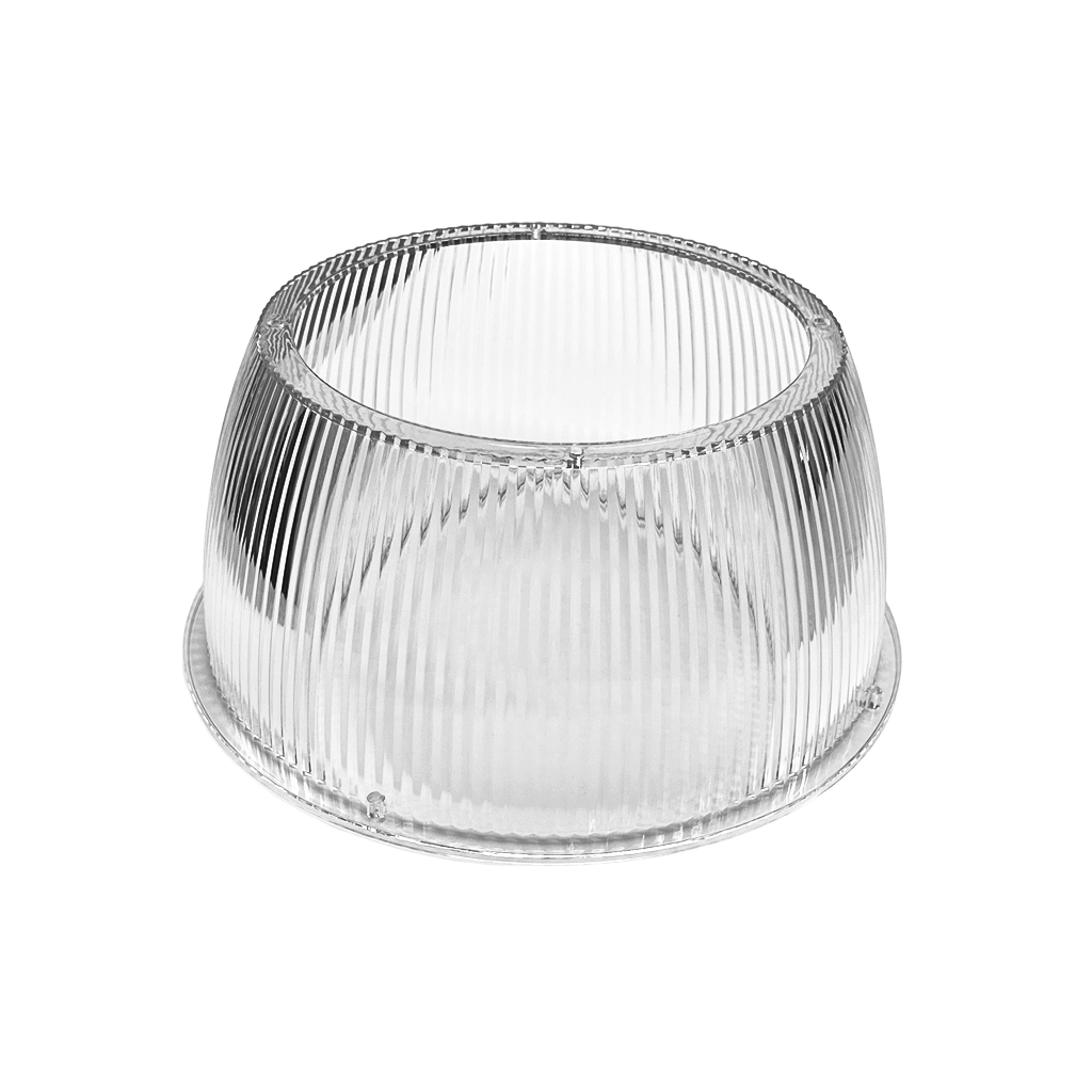 Product Display Visual of the SKU: RENO-HBU-Cover-R1/R2 for Marketing of theReno PC Reflector Lense for R1/R2 UFO Highbay | RENO-HBU-Cover-R1/R2