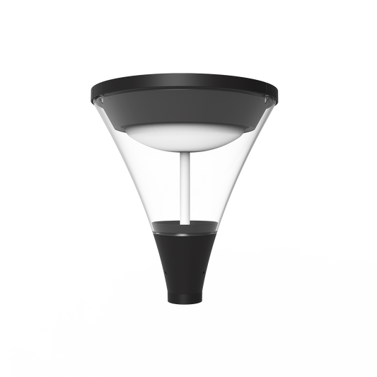 Halo - Urban Post TOP Fixture - Selectable Wattage 18/30/45/60W - Selectable CCT 3000/4000/5000K - 120-347V — Finish: Black