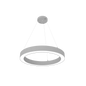 Reno Aurora - 36" Architectural Ring Fixture Selectable Wattage: 30/40/50/60W - Selectable CCT: 30/35/40/50K - Selectable Direct And Indirect Light Ratios - 120 - 347V - Suspension Cables And Canopy Included - DLC Pending — Color: White