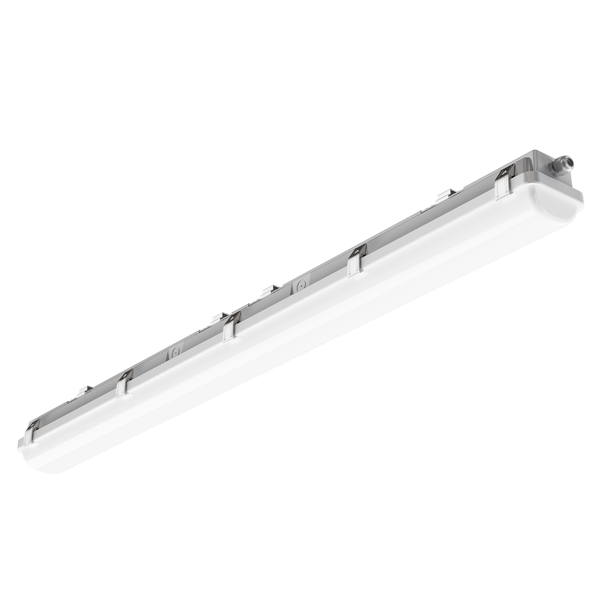 Mako - 4ft Eco Vapor Tight - Selectable Wattage 20/30/40W - Selectable CCT 35K/40K/50K - 120-347V - White Finish