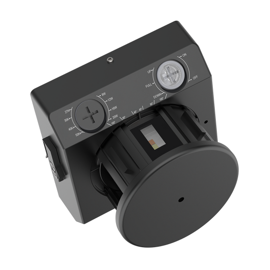 Clair Obscure - Changeable Silhouette Wall Light - Selectable Wattage 8/12/16/20W - Selectable CCT 2700/3000/4000/5000K - 120-347V — Finish: Black