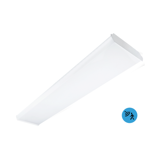 Helios - 4FT WIDE BODY WRAP AROUND FIXTURE with Integrated Microwave Sensor - Selectable Wattage 30/40/50/60W - Selectable CCT 3500/4000/5000K - 12... — Title: Default Title