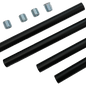 Story - Cylinder Light Pendant Mount Kit - 4 x 12" Connectable Pendant Rods, up to 48" in Length — Finish: Black