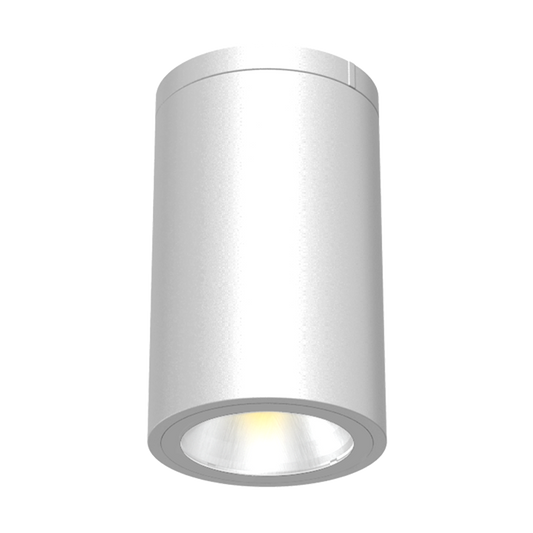 Arte - 6" Ceiling Mount Cylinder Downlight - Selectable Wattage 18/24/30W - Selectable CCT 27/30/35/40/50K - 120-347V — Finish: White