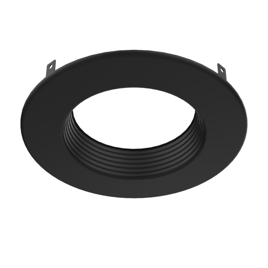 Zeta - 10" Trim for Prime Commercial Downlight — Finish: Black