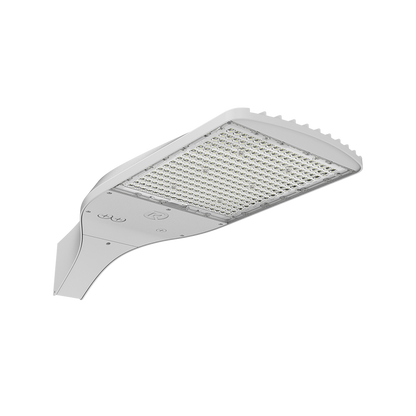 Aerolux - Area Light R2 | BeamFlex™ Adjustable Beam Angle Technology: T2/T3/T4/T5 | Selectable Wattage: 180/240/300W | Selectable CCT: 3000/4000/5000K | 120-347V | Square to Round Pole Adaptor Included — Color: White