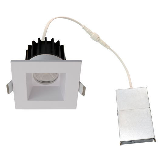 Reno AURA 2 inch square recessed downlight - White - R36133