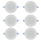 Product Display Visual of the SKU: RENO-4-S12W-MCCT-WH-6P for Marketing of theReno Value Pack 4" Slim Recessed Downlight | 6 Pack 

12W | Selectable CCT 27/30/35/40/50K | 120V | White Finish | RENO-4-S12W-MCCT-WH-6P