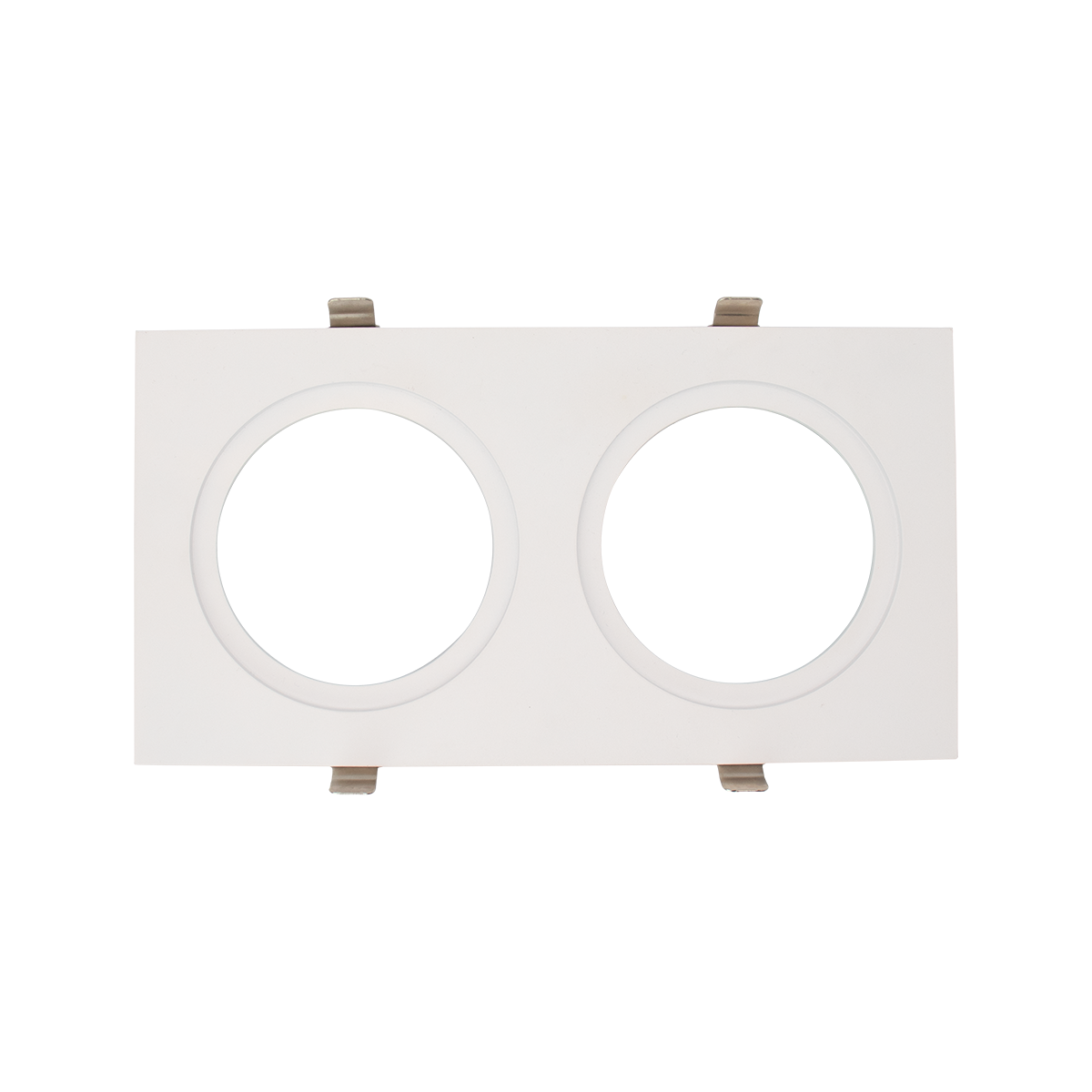 Aura - Multiple Lighting System Plates for two 3.5" Round Regressed Gimbals — Finish: White