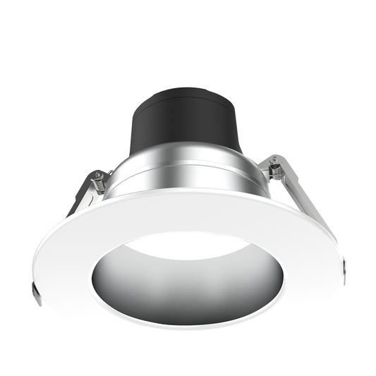 Product Display Visual of the SKU: RENO-DL6-MW-DV-MCCT-AL for Marketing of theReno 6" Aluminum Commercial Downlight

Selectable Wattage 10/16/27W | Selectable CCT 27/30/35/40/50K | 120-347V | 3IN1 Dimming 0-10V/Triac/ELV | White Trim | RENO-DL6-MW-DV-MCCT-AL