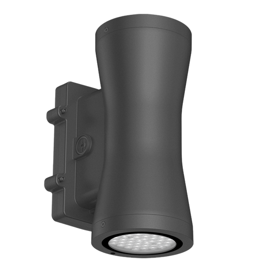 Clessidra - 7" Up/Down/Up&Down Wall Sconce - Selectable Wattage 18/30/45/60W - Selectable CCT 30/40/50K - 120-347V - Silver Finish — Title: Default Title