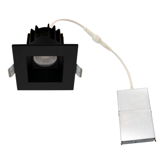 Reno AURA 2 inch square recessed downlight - Black - R36134