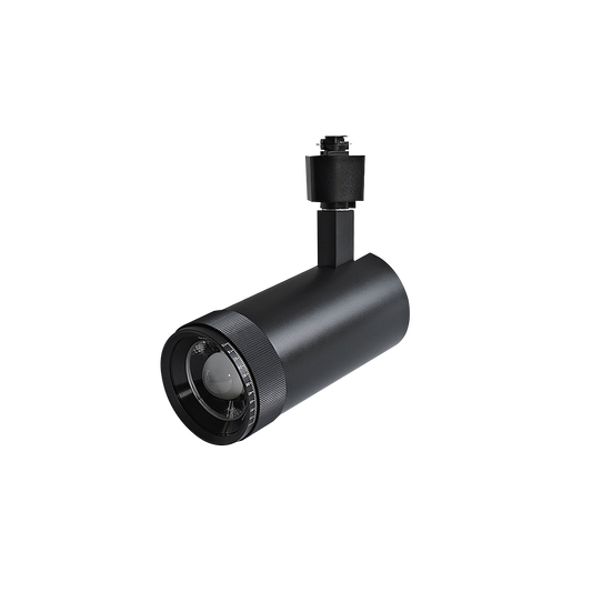 Story - 20W Track Head | Selectable CCT 2700/3000/3500/4000/5000K | TRIAC Dimming | CRI 93 | J-Type | Zoomable Degree Adjustable | 120V — Color: Black