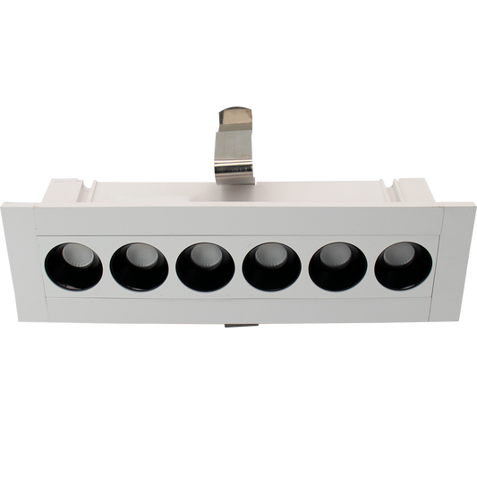 Product Display Visual of the SKU: RENO-LRSL-5CCT-8W-WH for Marketing of theReno Mini Linear Recessed Spot Light | RENO-LRSL-5CCT-8W-WH